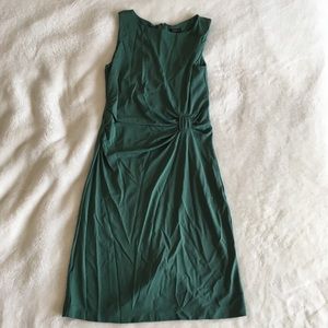 NWT Ann Taylor Green Career Stretch Sheath Dress